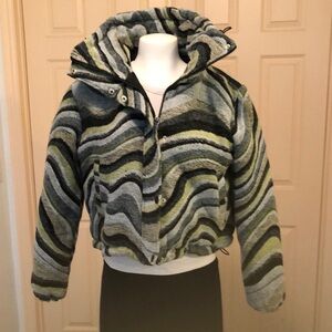 BDG Striped puffer wool Women's Jacket